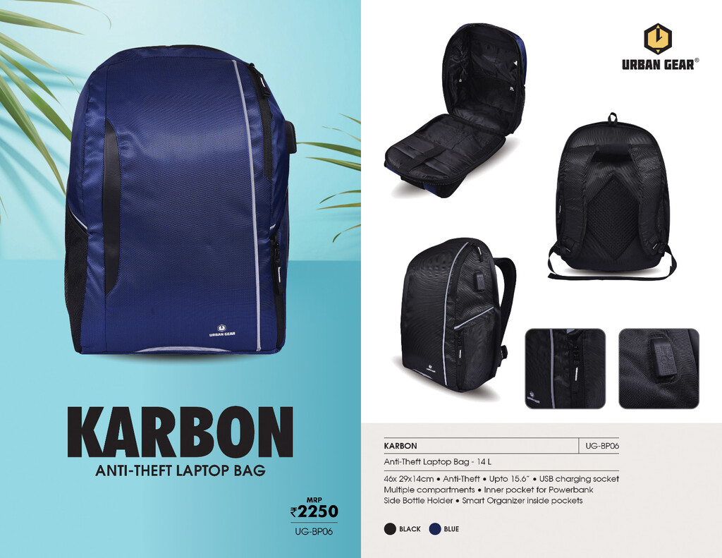 KARBON Anti-Theft Laptop Bag